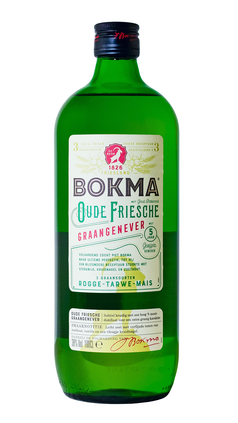 Bokma Oude Friesche Genever - 1 Liter 38% vol