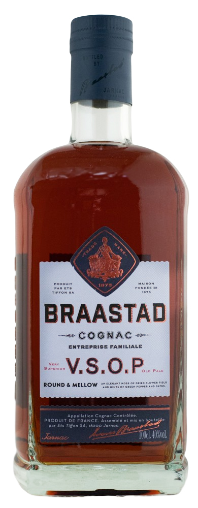 Braastad Cognac VSOP - 1 Liter 40% vol