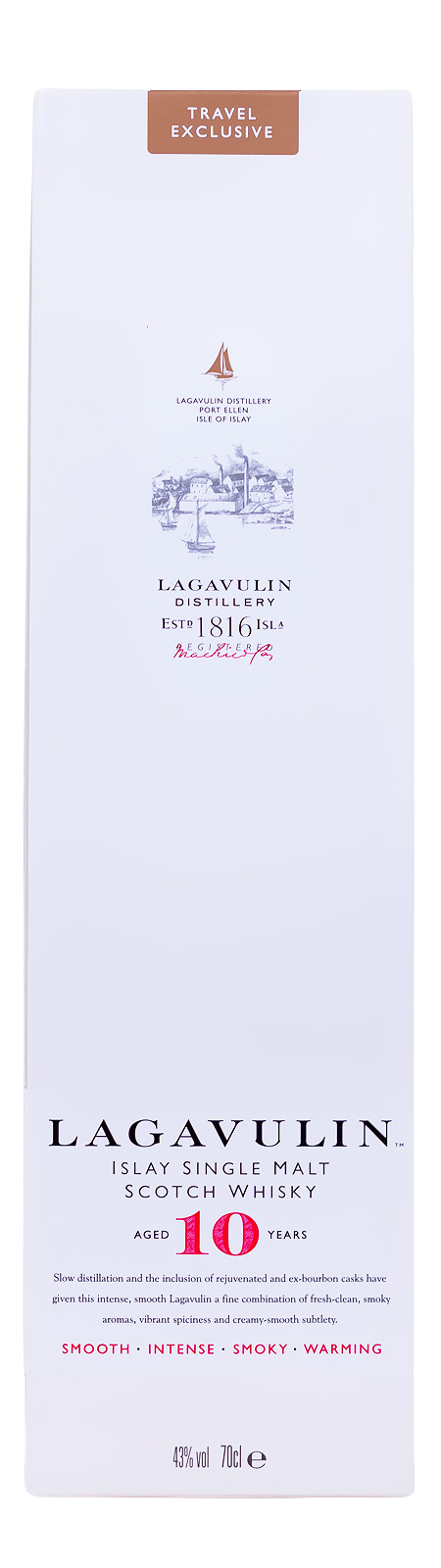 Lagavulin 10 Jahre Islay Single Malt Scotch Whisky - 0,7L 43% vol