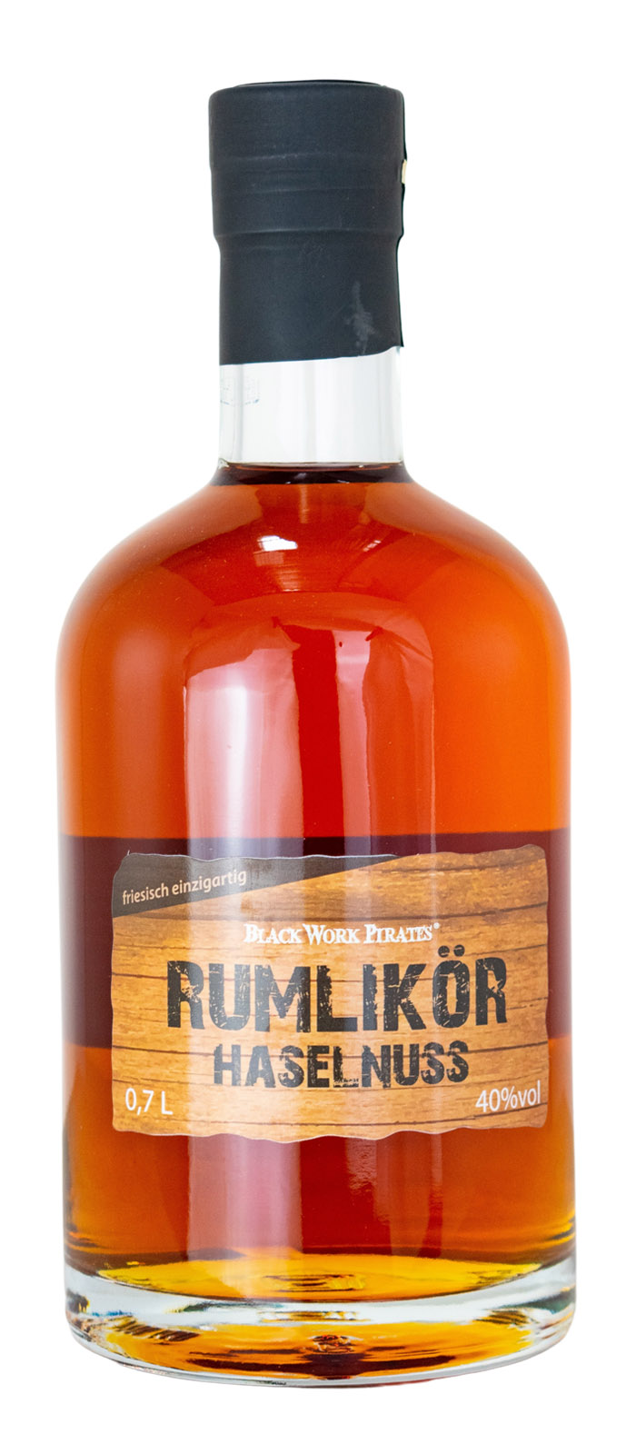 Black Work Pirates Rumlikör Haselnuss - 0,7L 40% vol