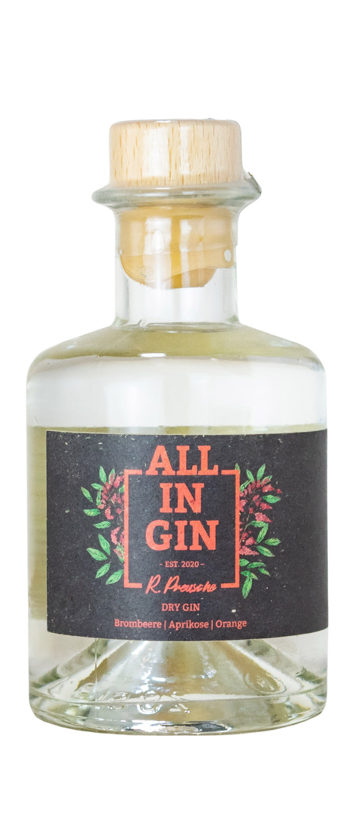 All in Gin Schwarzwald Dry Gin Mini - 0,2L 40% vol