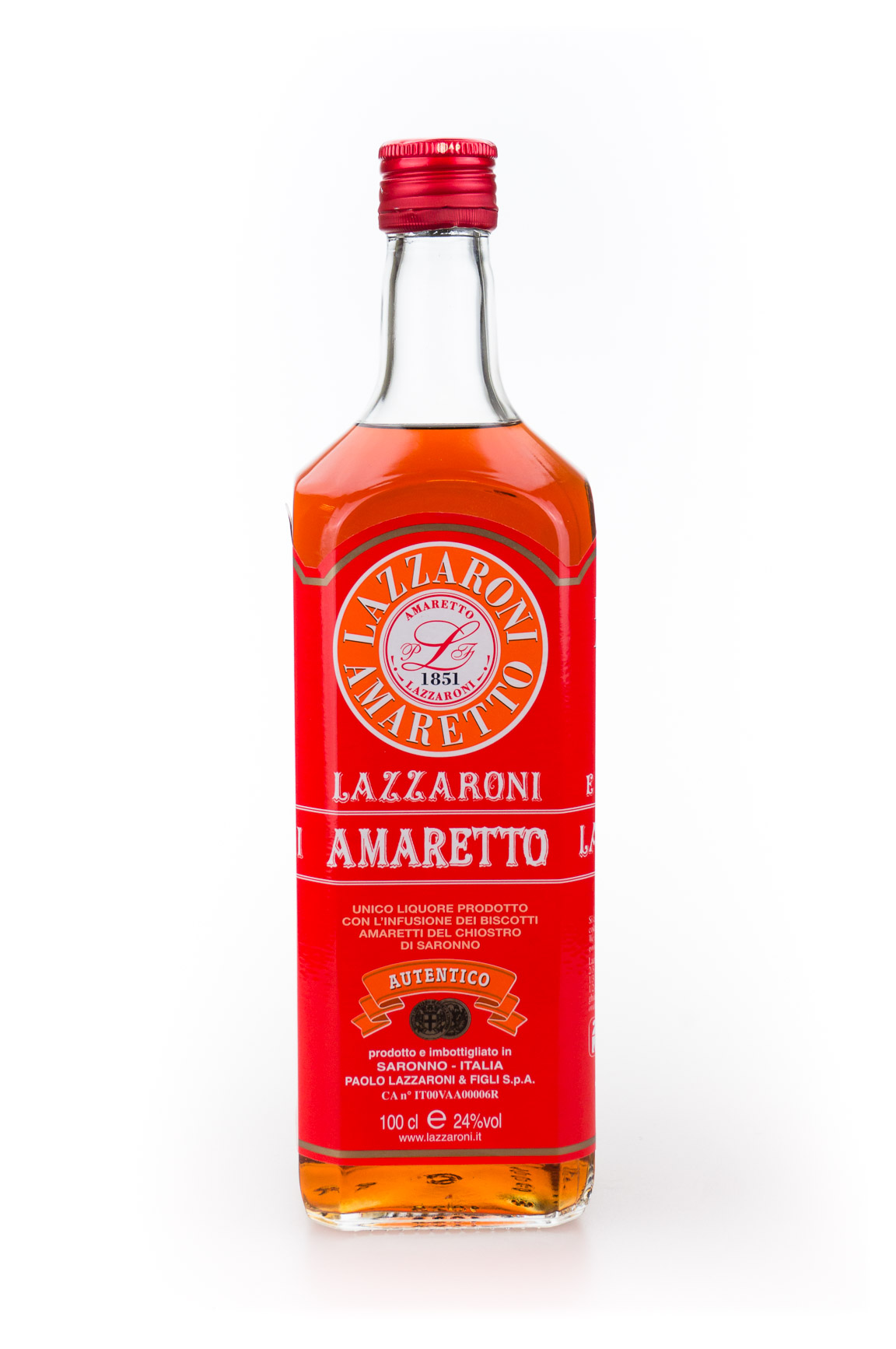 Lazzaroni Amaretto - 1 Liter 24% vol