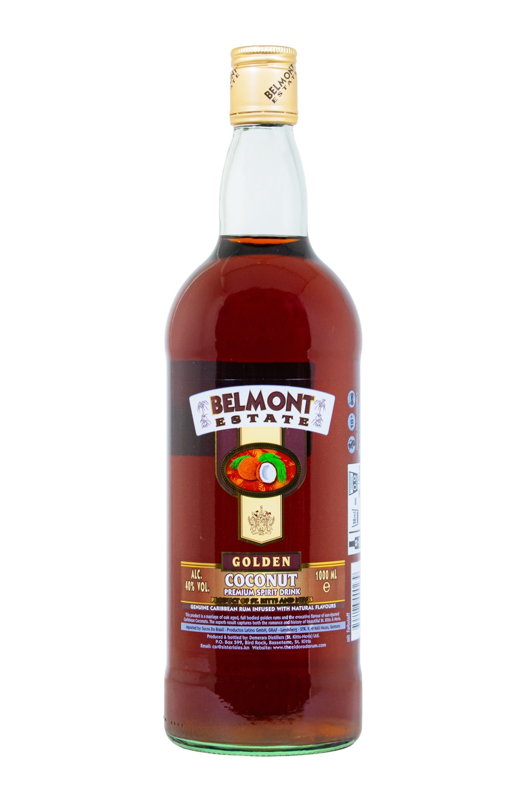 Belmont Estate Gold Coconut - 1 Liter 40% vol