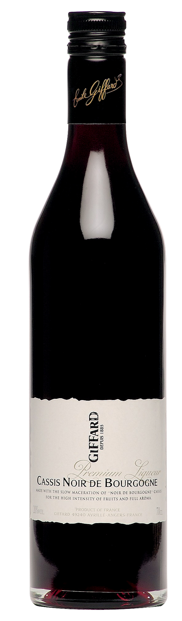 Giffard Cassis Noir de Bourgogne Johannisbeer Likör - 0,7L 20% vol