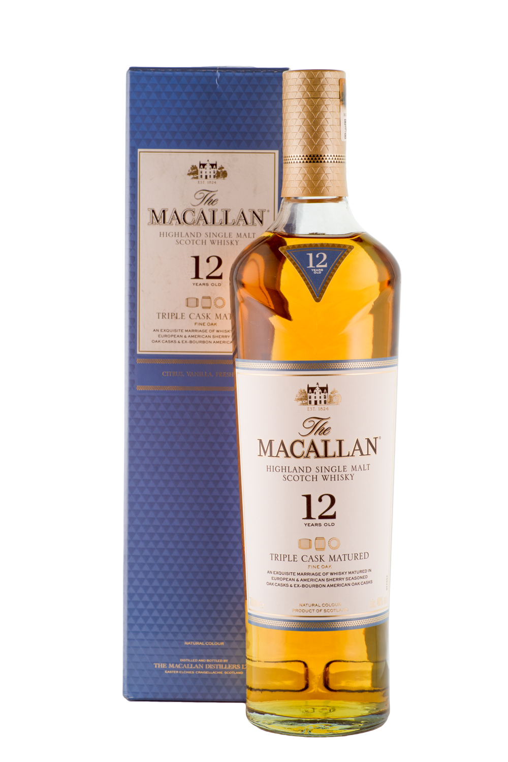 Macallan 12 Jahre Triple Cask Single Malt Scotch Whisky - 0,7L 40% vol