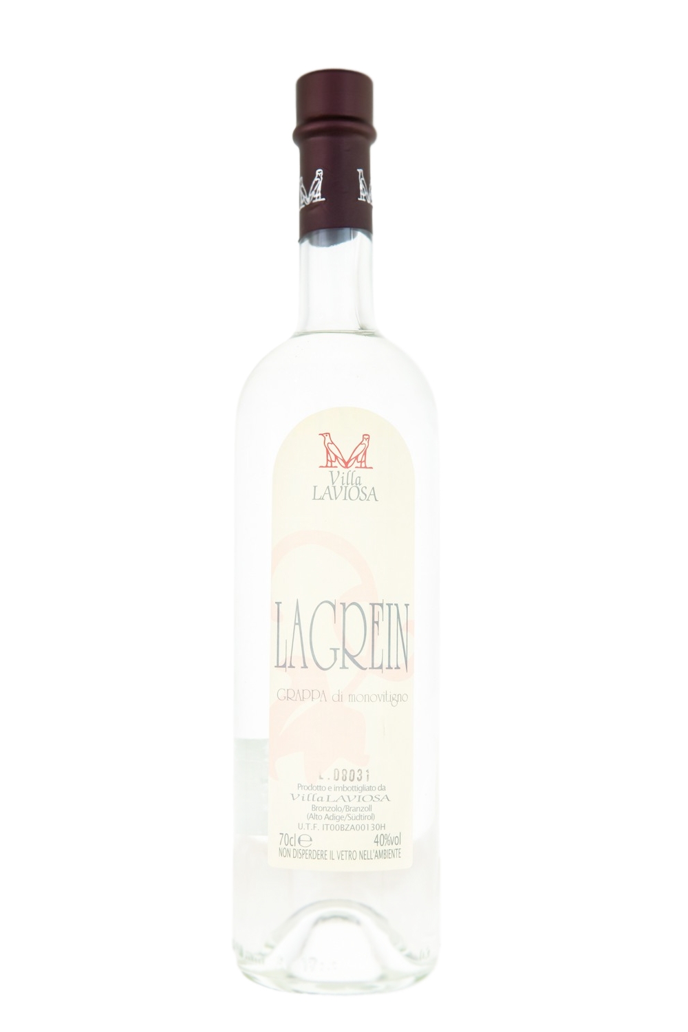 Villa Laviosa Grappa Lagrein Monovitigno - 0,7L 40% vol