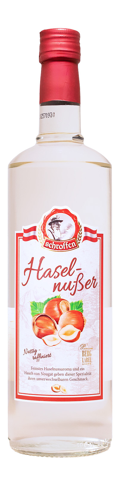 Schroffen Haselnusser - 1 Liter 30% vol