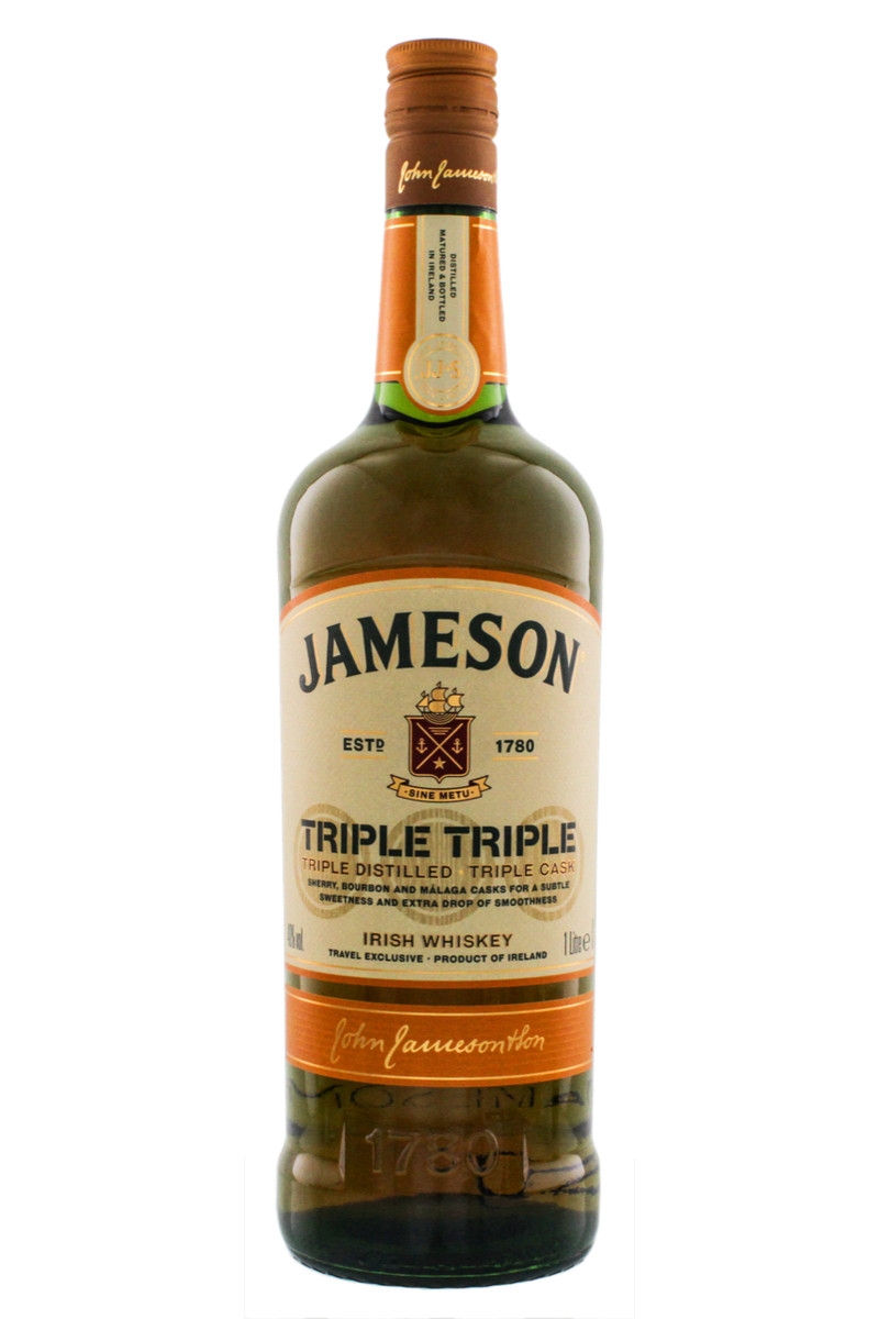 Jameson Triple Triple Irish Whiskey - 1 Liter 40% vol