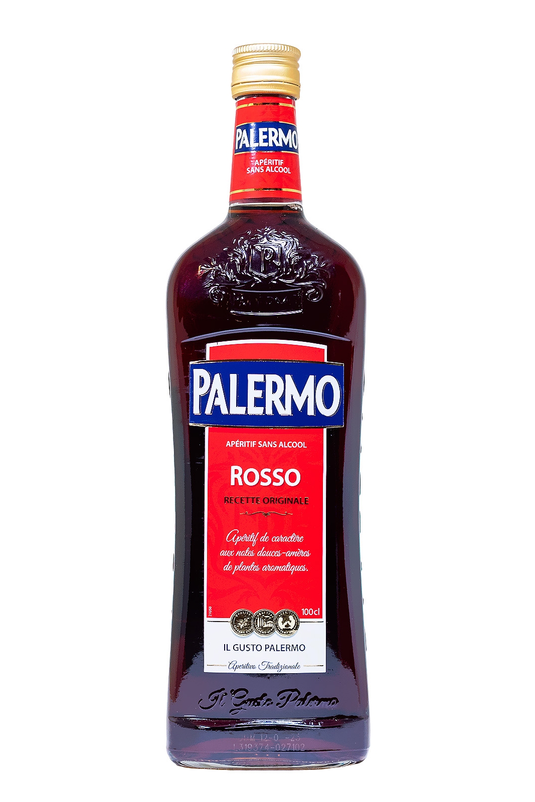 Palermo Rosso Aperitif ohne Alkohol - 1 Liter