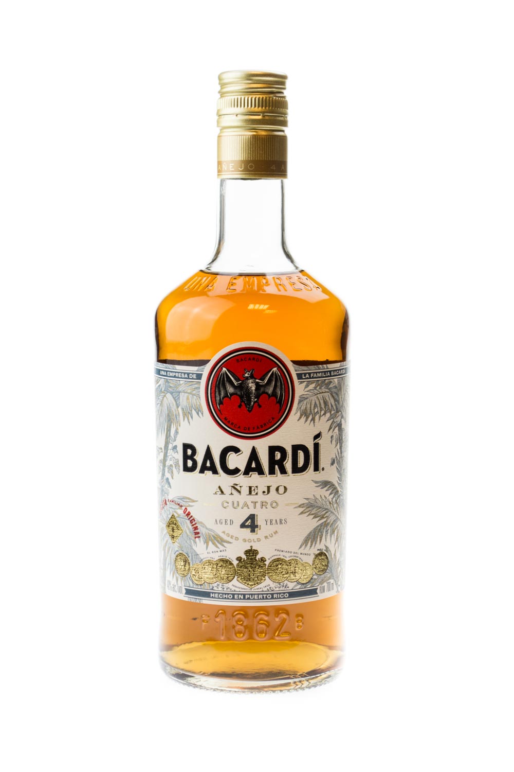 Bacardi Anejo Cuatro 4 Jahre - 0,7L 40% vol