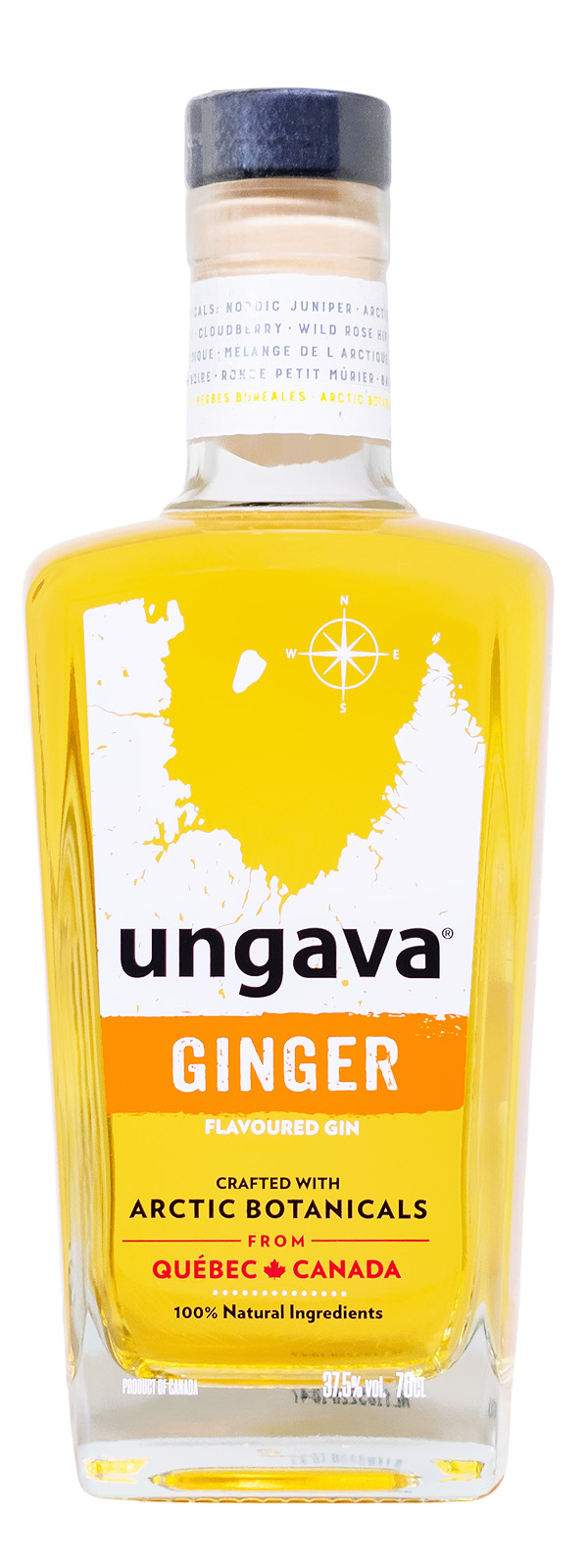 Ungava Ginger Gin - 0,7L 37,5% vol