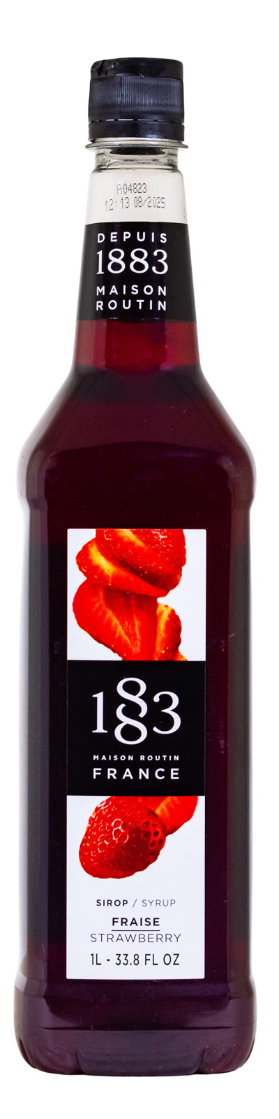 Maison Routin 1883 Erdbeere Sirup ohne Farbstoff PET-Flasche - 1 Liter
