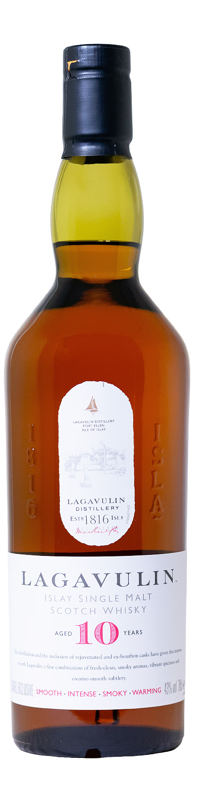 Lagavulin 10 Jahre Islay Single Malt Scotch Whisky - 0,7L 43% vol