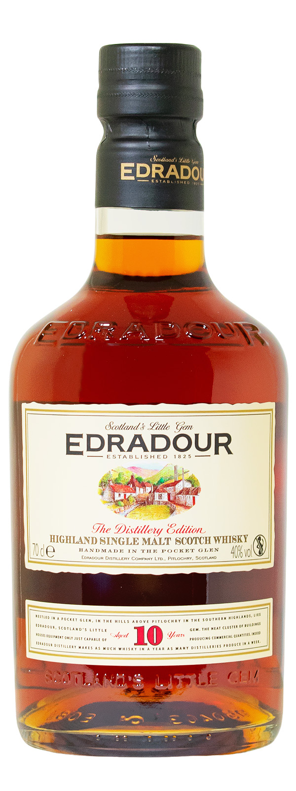 Edradour 10 Jahre Highland Single Malt Scotch Whisky - 0,7L 40% vol