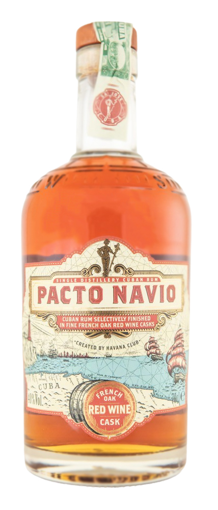 Havana Club Pacto Navio Rum French Oak Red Wine Cask Finish - 0,7L 40% vol