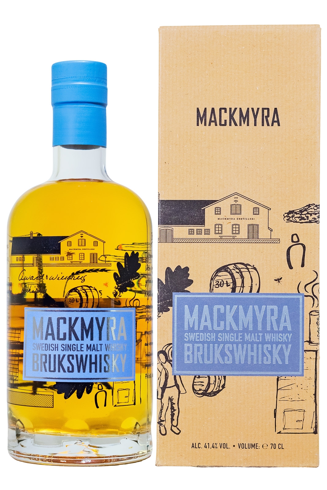 Mackmyra Bruks Whisky - 0,7L 41,4% vol