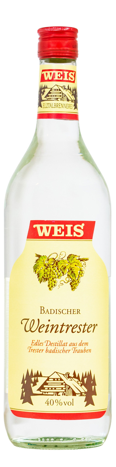 Weis Badischer Weintrester - 1 Liter 40% vol