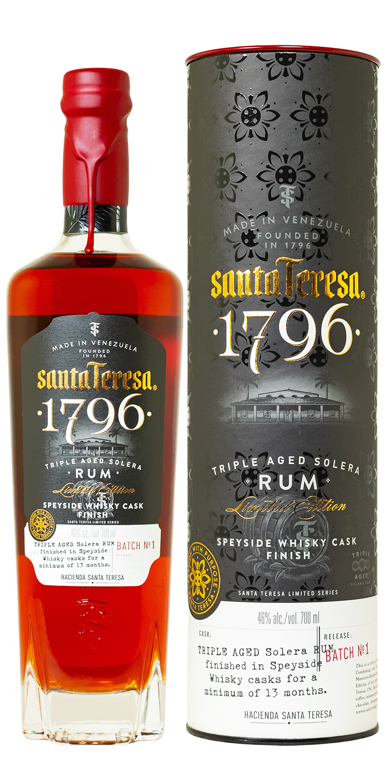 Santa Teresa Rum Speyside Whisky Cask Finish - 0,7L 46% vol