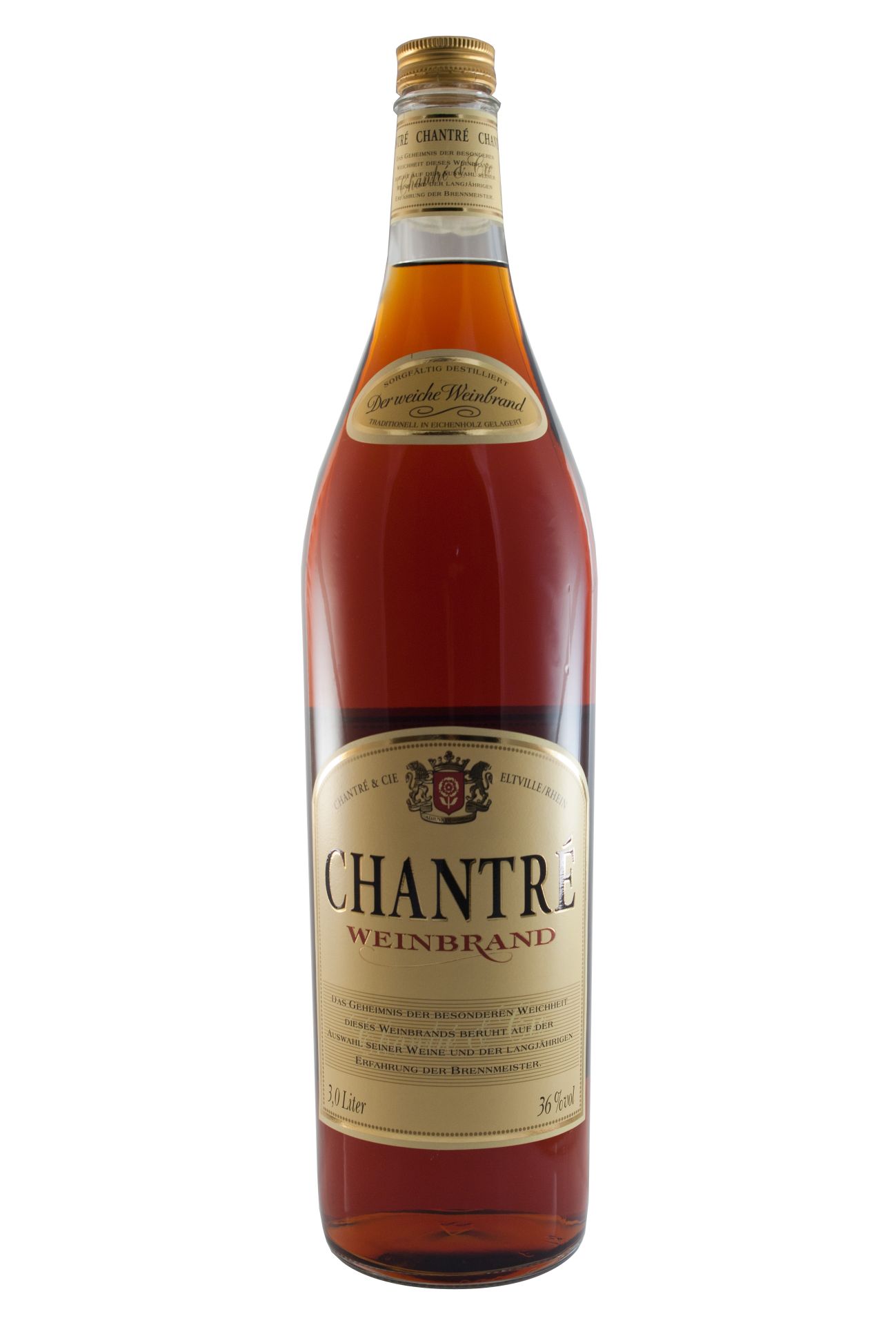Chantre, 3 Liter Flasche, Weinbrand - 36% vol - (3L)