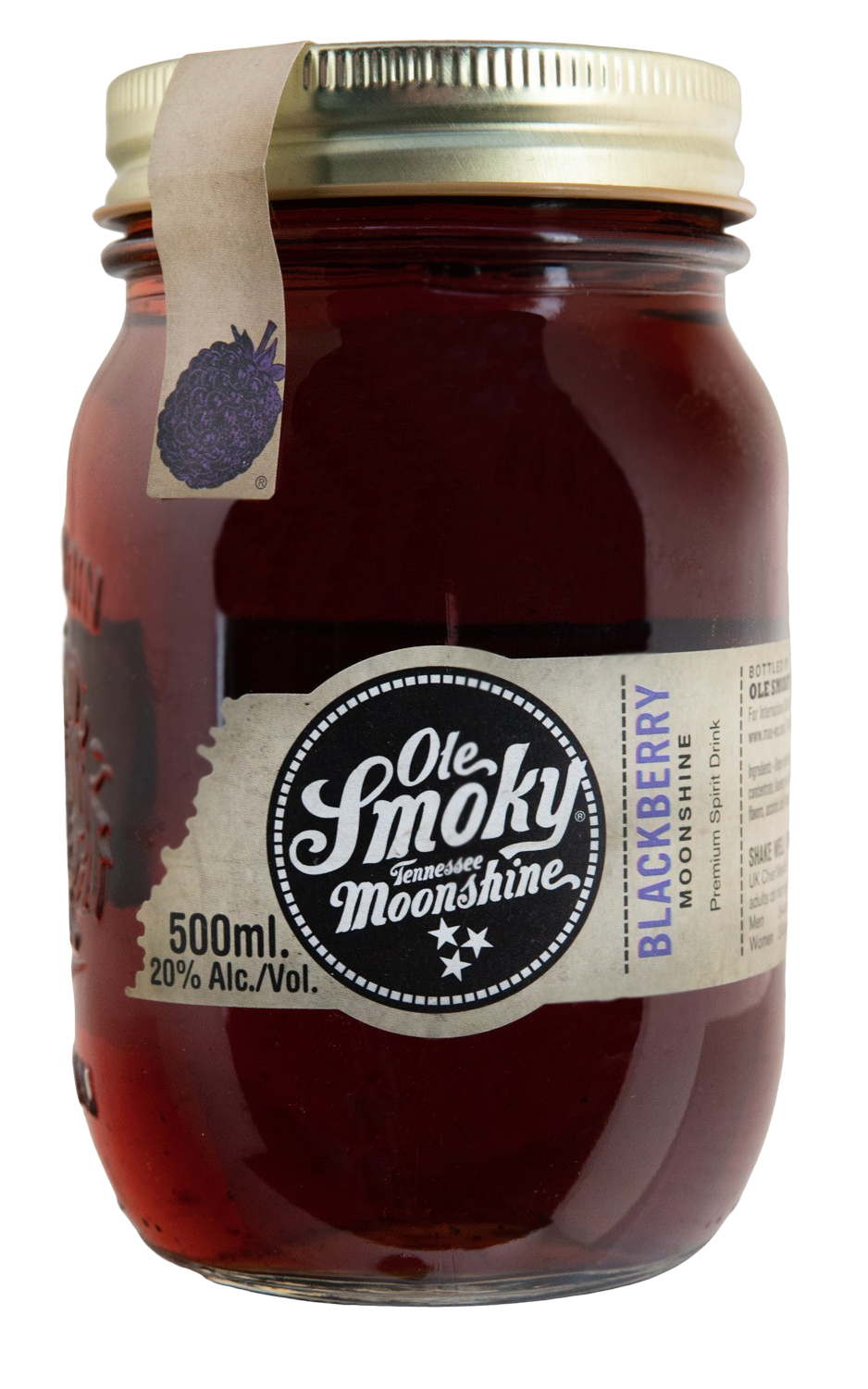 Ole Smoky Blackberry Moonshine - 0,5L 20% vol