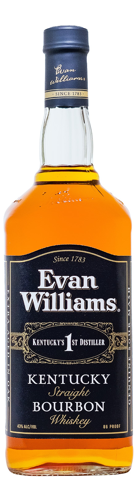 Evan Williams Whiskey Black Label - 1 Liter 43% vol