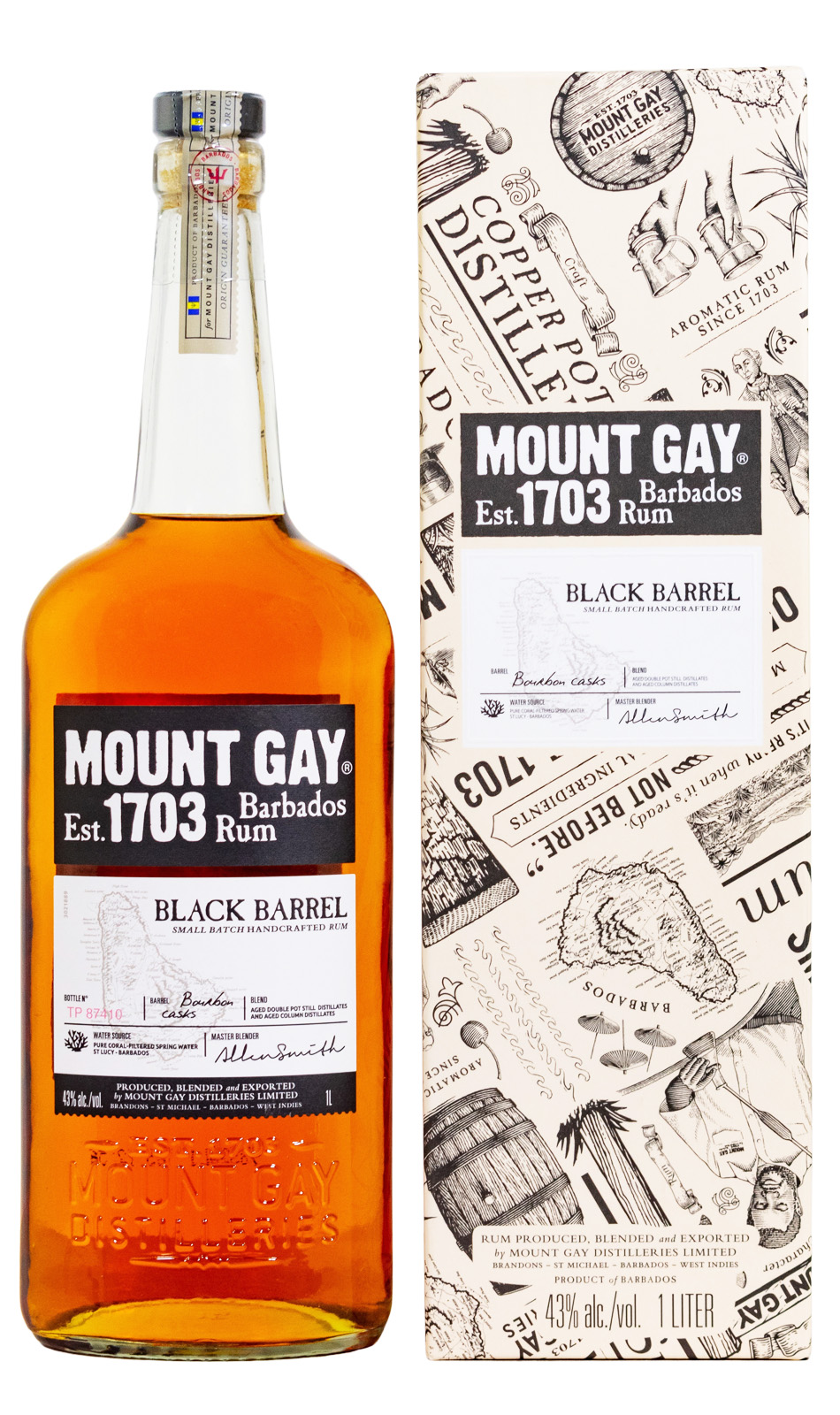 Mount Gay Black Barrel Rum - 1 Liter 43% vol