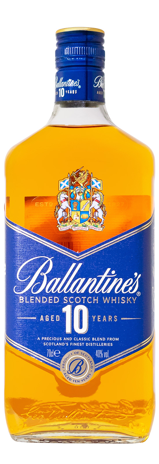 Ballantines 10 Jahre Blended Scotch - 0,7L 40% vol