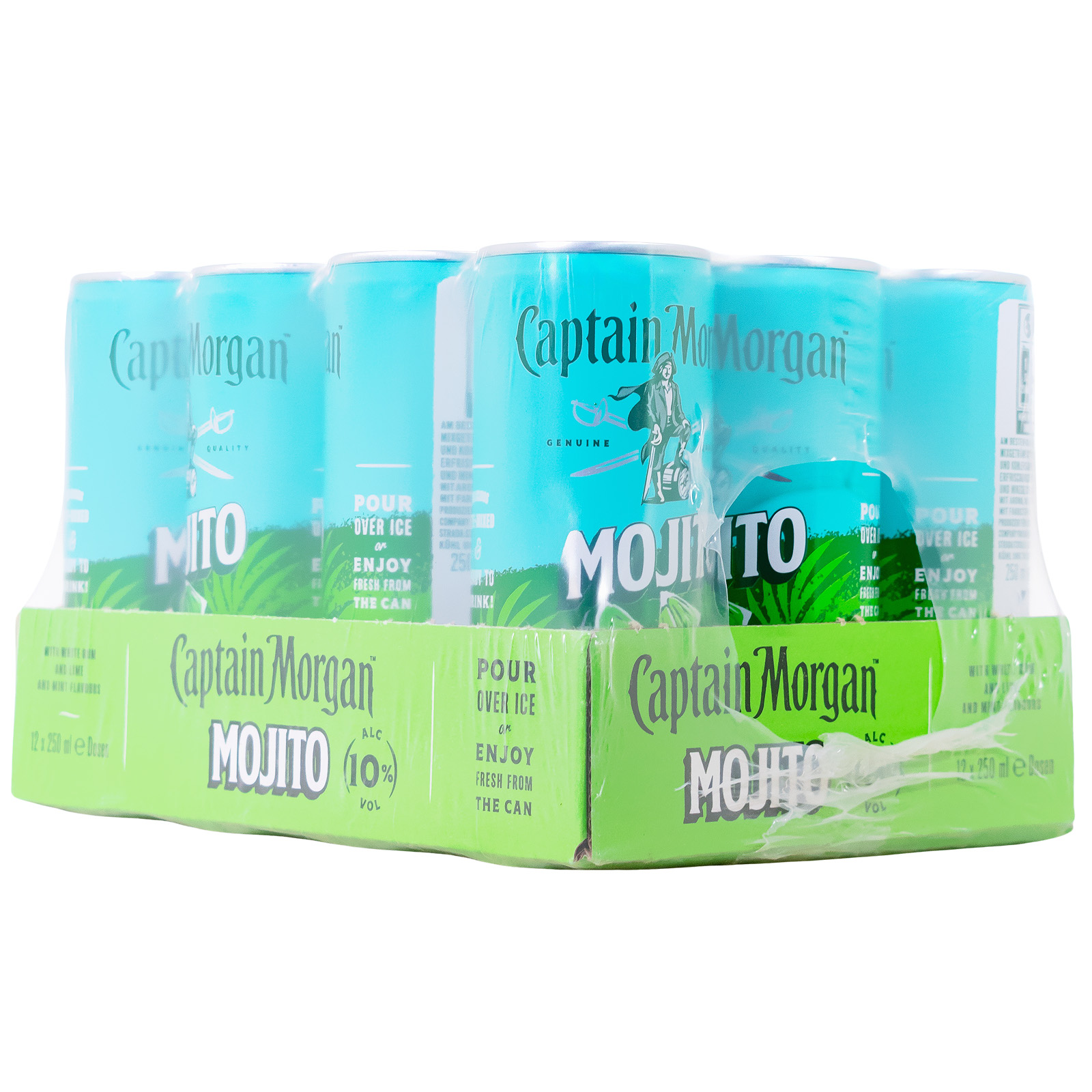 Paket [12 x 0,25L] Captain Morgan White Mojito Dose - 3L 10% vol