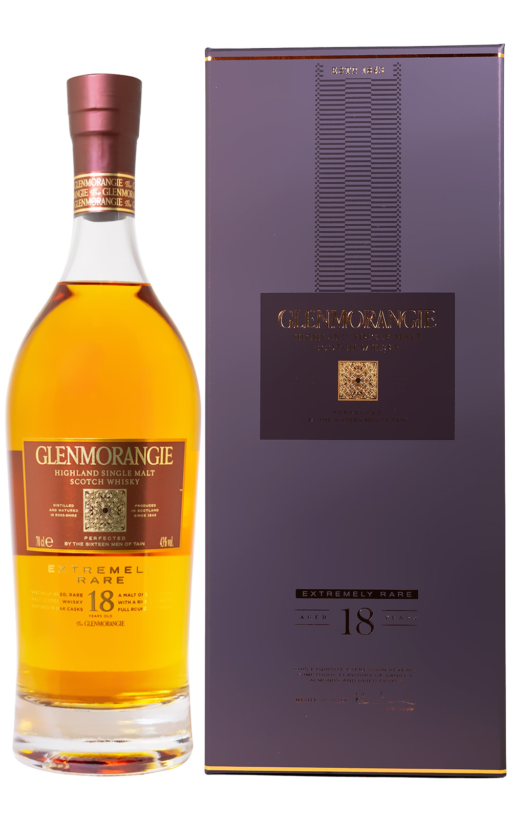 Glenmorangie 18 Jahre Highland Single Malt Scotch Whisky - 0,7L 43% vol