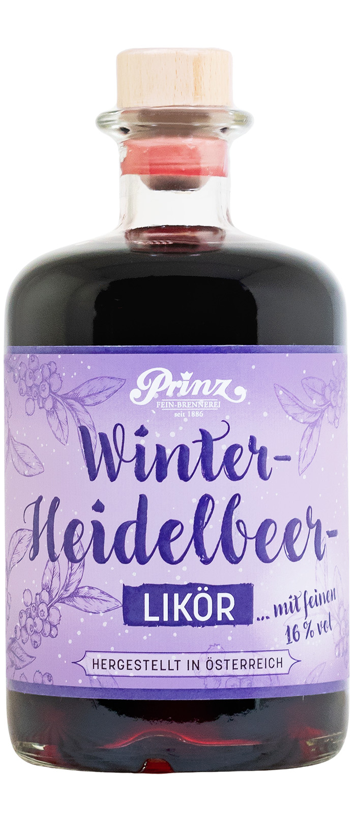 Prinz Winter-Heidelbeer-Likör - 0,5L 16% vol