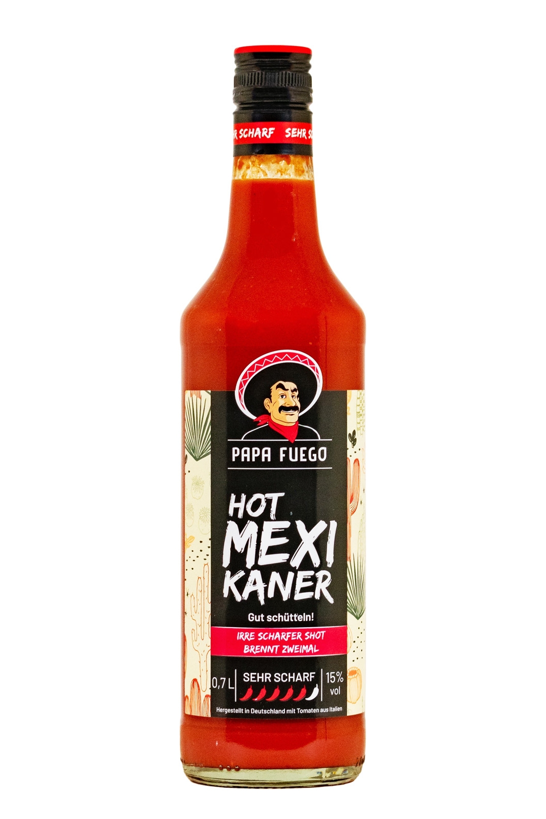 Papa Fuego Mexikaner sehr scharf - 0,7L 15% vol