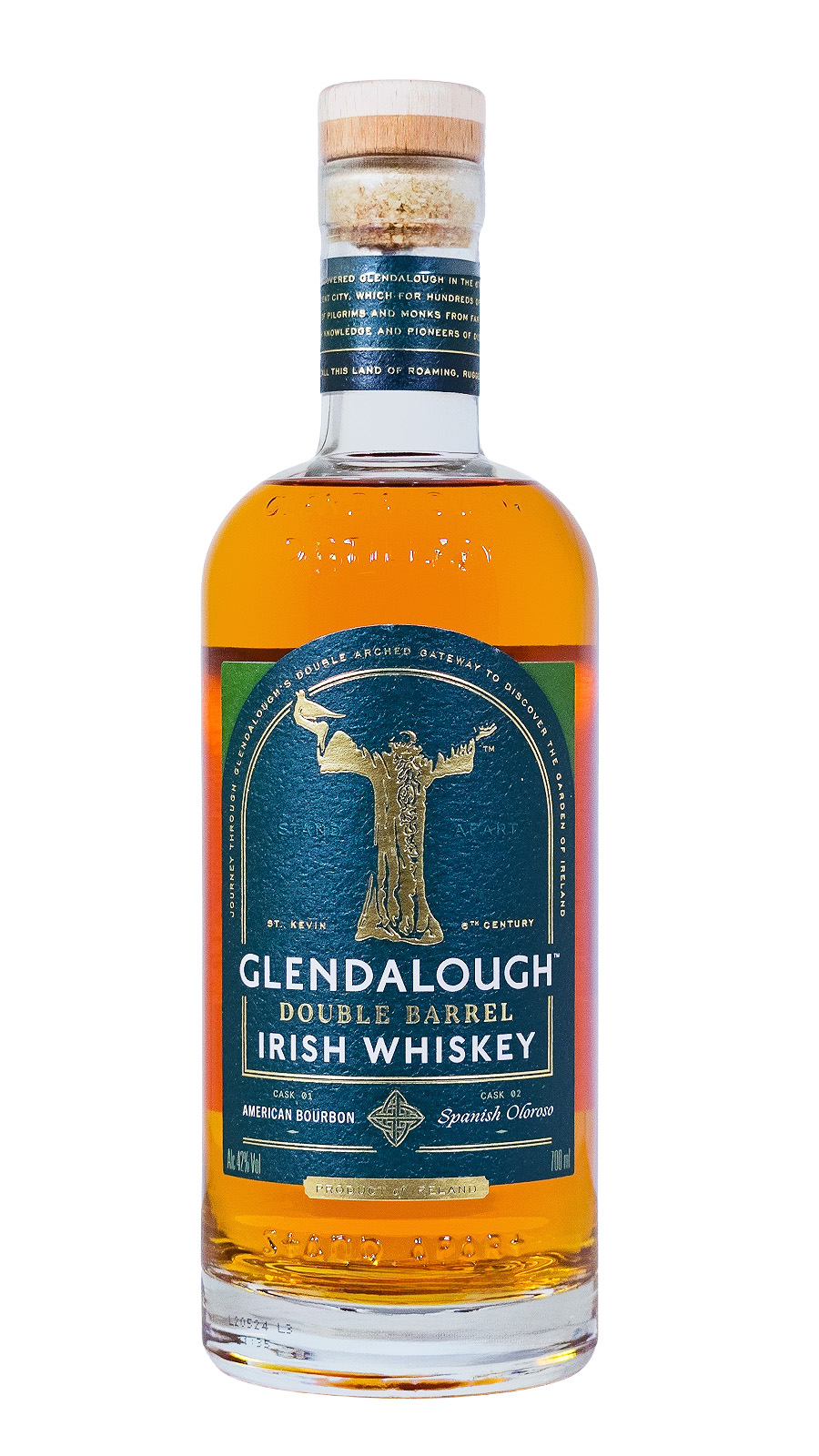 Glendalough Double Barrel Irish Whiskey - 0,7L 42% vol