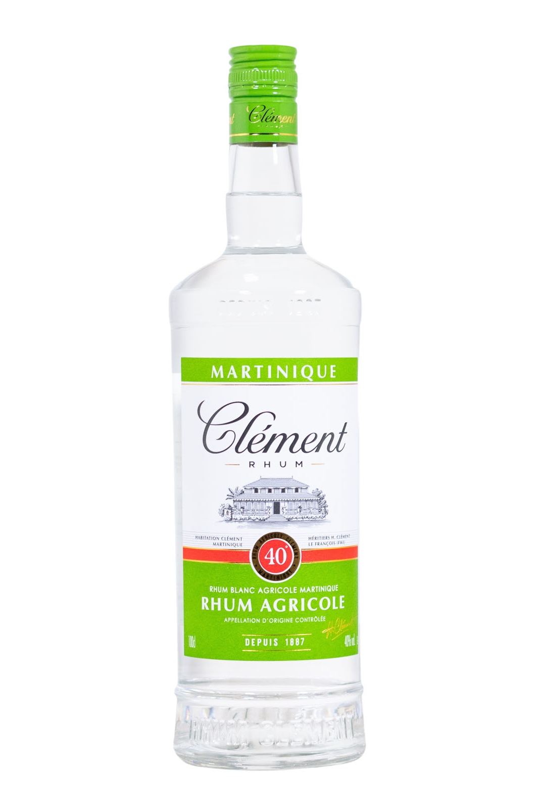 Clement Rhum Agricole Blanc - 1 Liter 40% vol