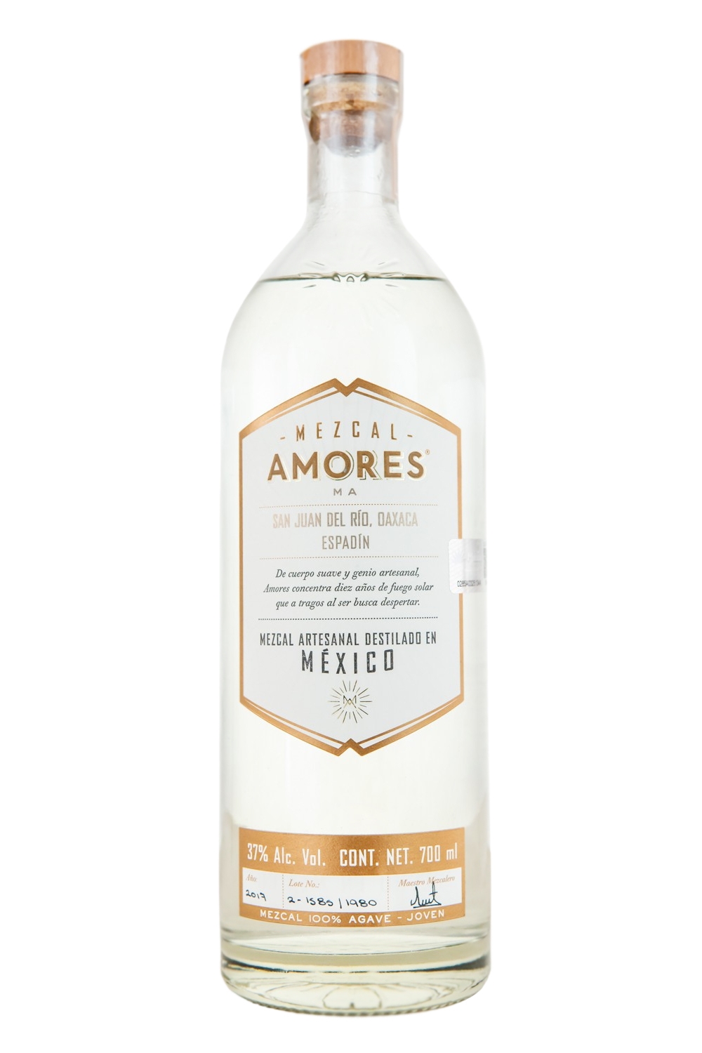 Mezcal Amores Espadin Joven - 0,7L 37% vol