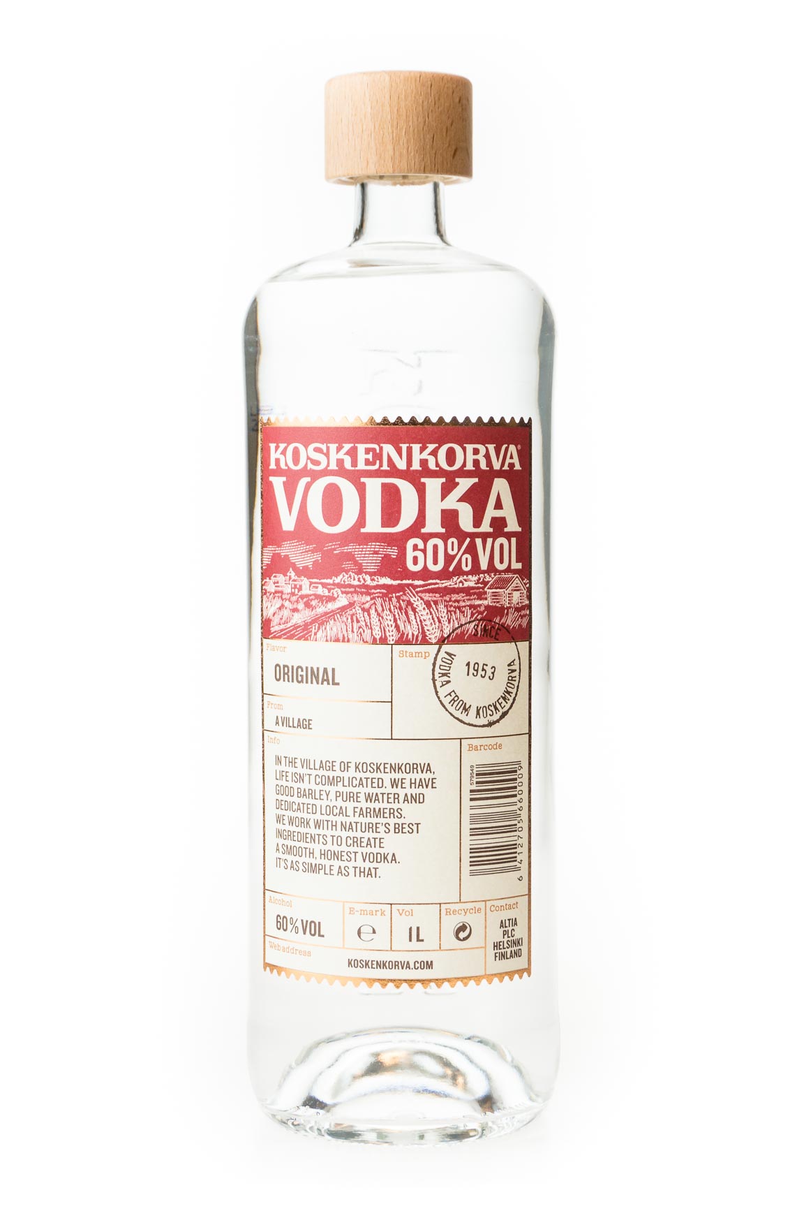Koskenkorva Vodka - 1 Liter 60% vol