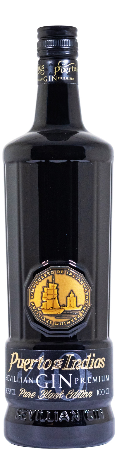 Puerto de Indias Black Gin - 1 Liter 40% vol