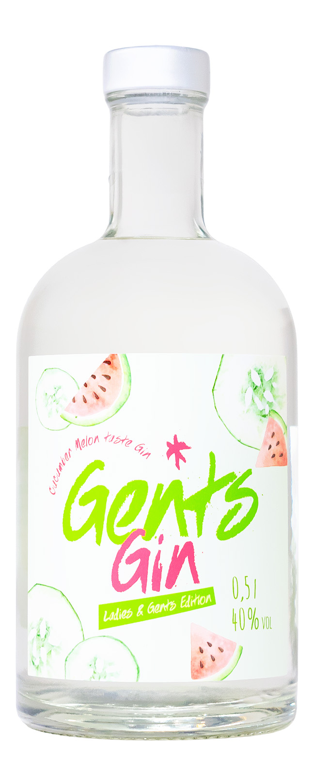 Gents Gin Cucumber Melon - 0,5L 40% vol