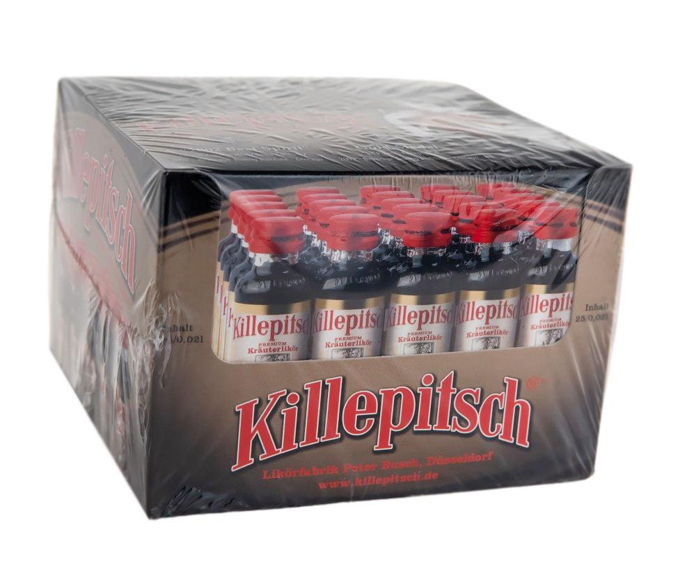 Paket [25 x 0,02L] Killepitsch Kräuterlikör Mini - 0,5L 42% vol