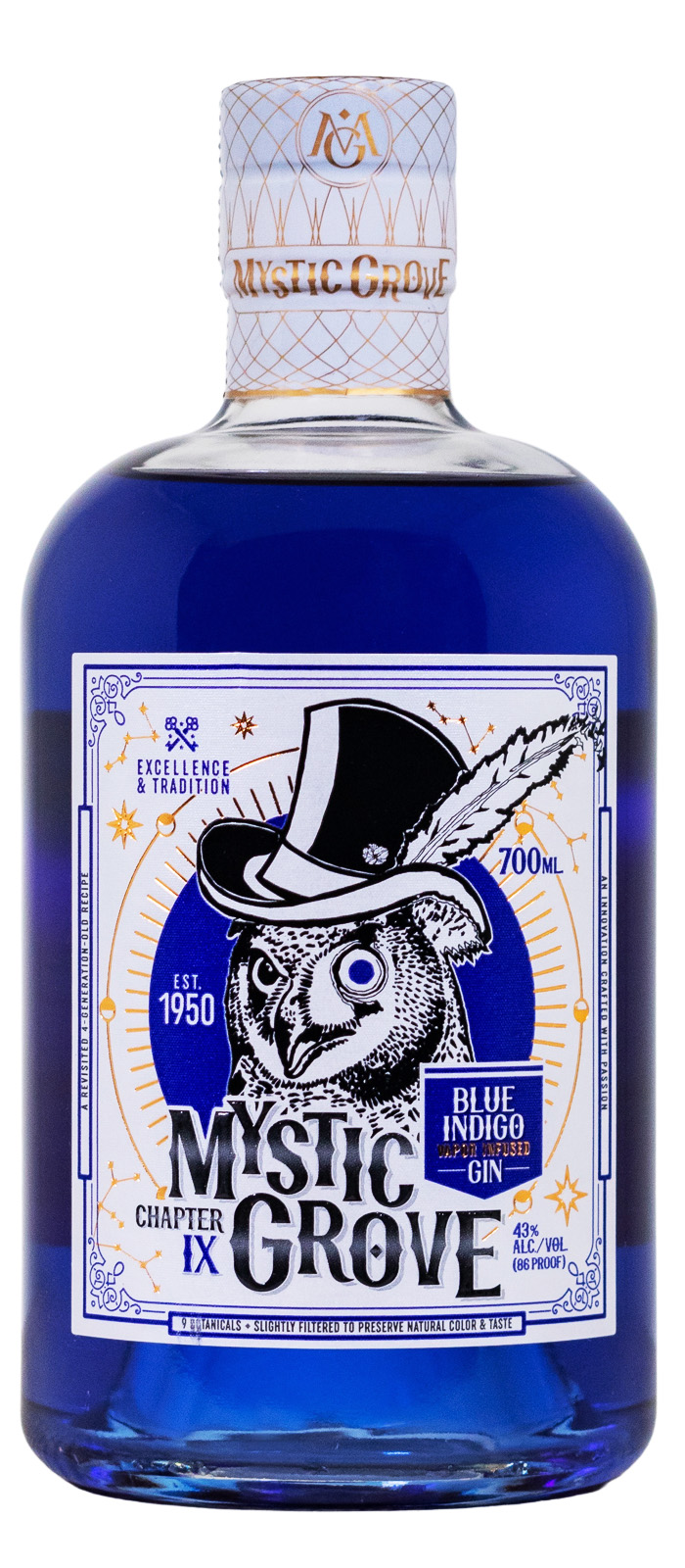 Mystic Grove Blue Indigo Gin - 0,7L 43% vol