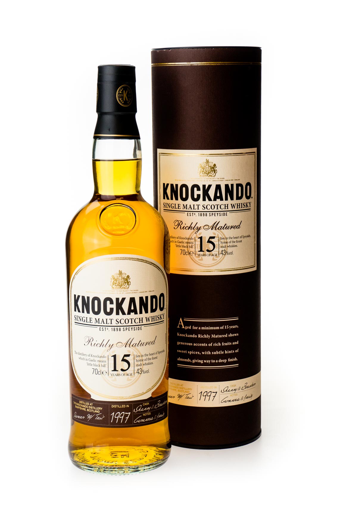 Knockando 15 Jahre Speyside Single Malt Scotch Whisky - 0,7L 43% vol