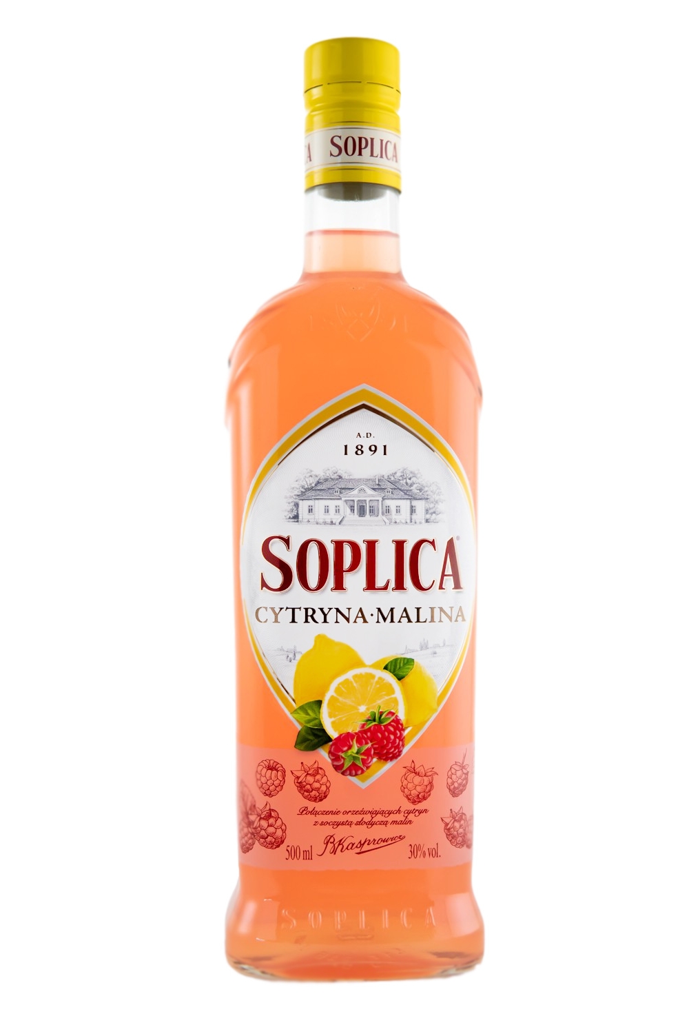 Soplica Cytryna Malina Zitronen-Himbeer - 0,5L 28% vol