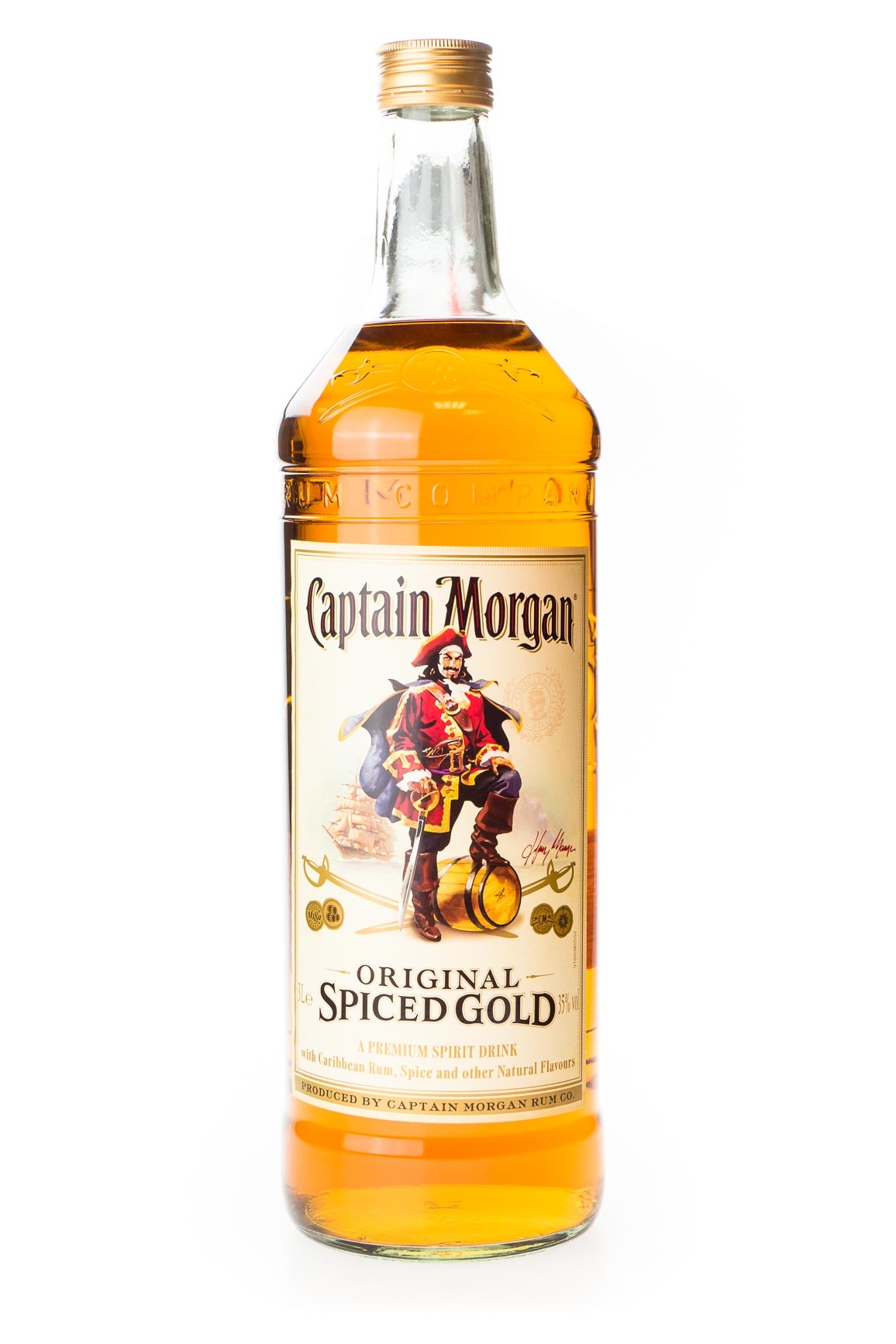 Captain Morgan Spiced Gold Spirituose - 3L 35% vol