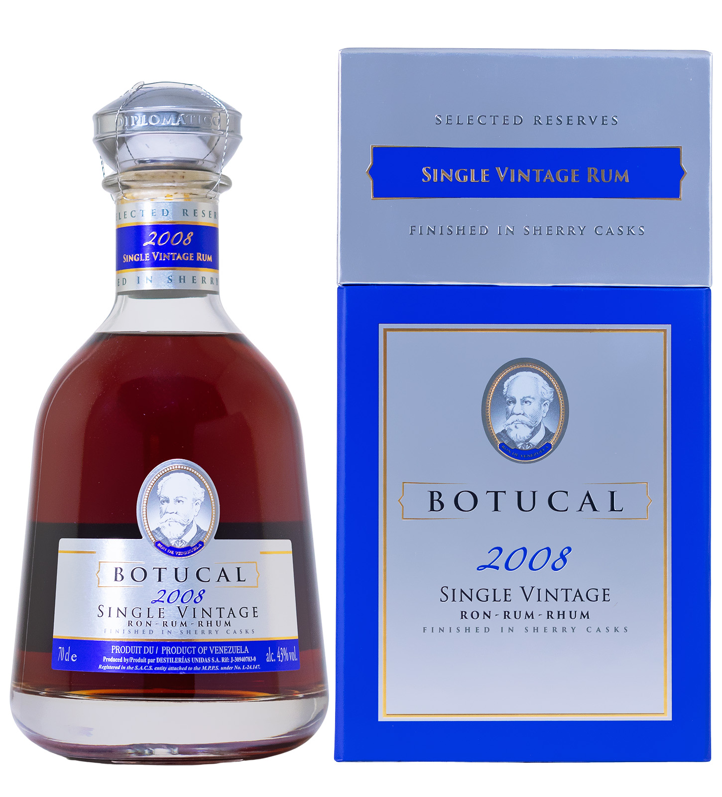 Botucal Single Vintage 2008 Rum - 0,7L 43% vol