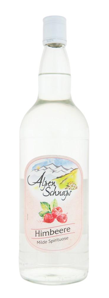 Alpenschnaps Steinbeisser Himbeeraroma - 1 Liter 35% vol