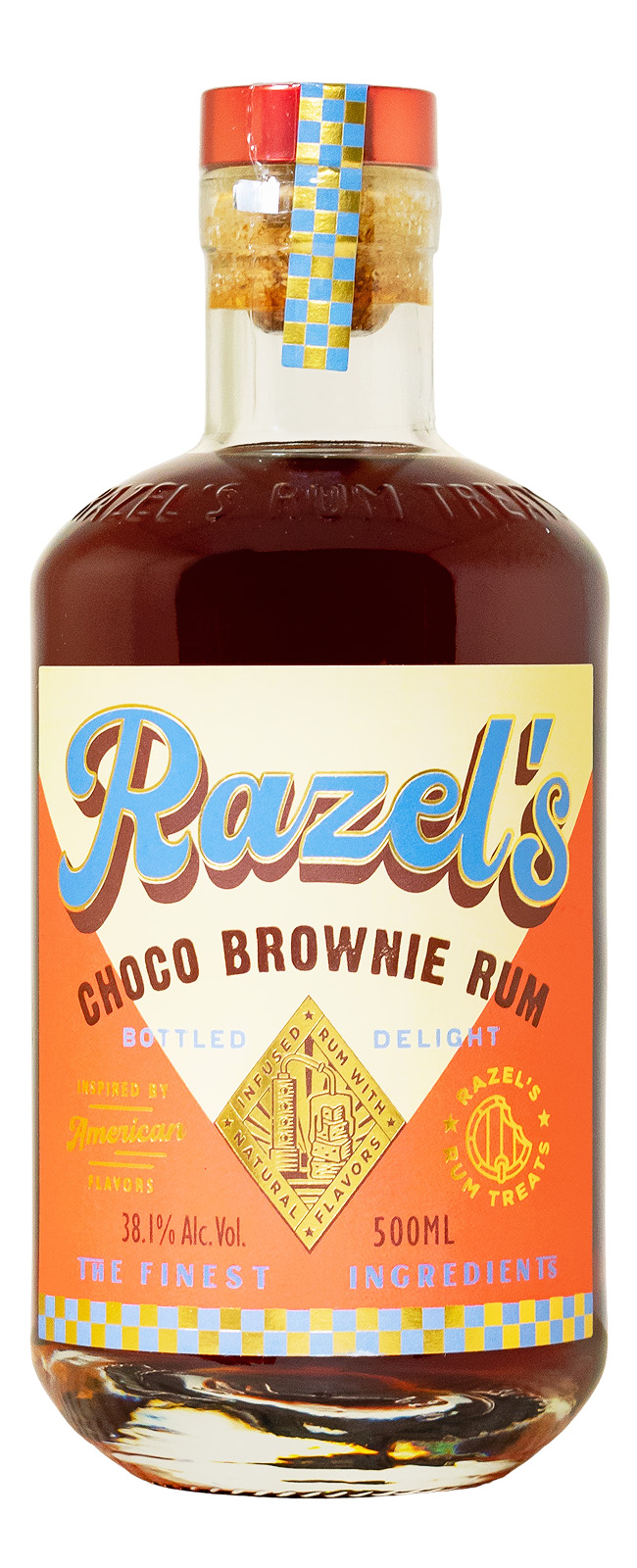 Razels Choco Brownie Rum mit Miniatur - 0,55L 38,1% vol