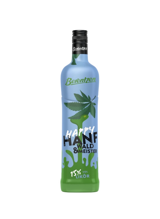 Berentzen Happy Hanf & Waldmeister Likör - 0,7L 15% vol