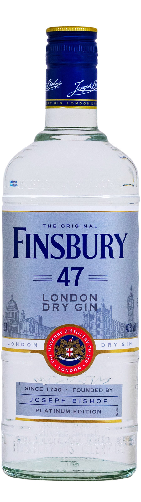 Finsbury 47 Platinum London Dry Gin - 0,7L 47% vol