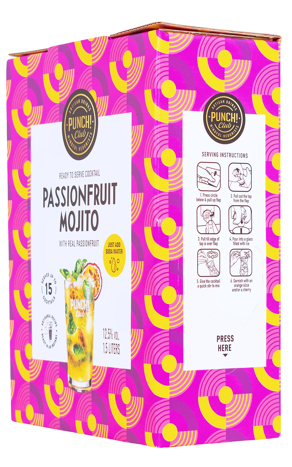 Punch Club Passionfruit Mojito Bag-Box - 1,5L 12,5% vol