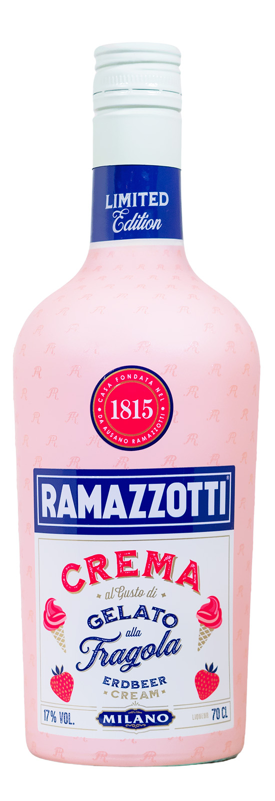 Ramazzotti Crema Gelato alla Fragola - 0,7L 17% vol