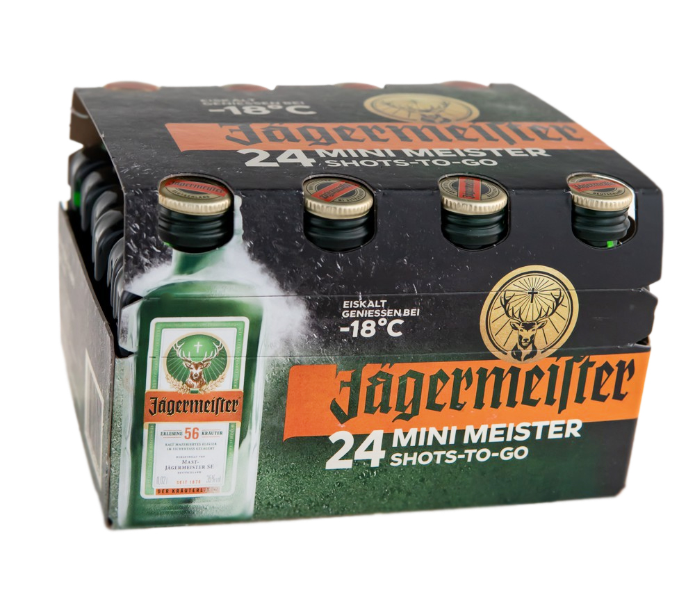 Paket [24 x 0,02L] Jägermeister Kräuterlikör - 0,48L 35% vol